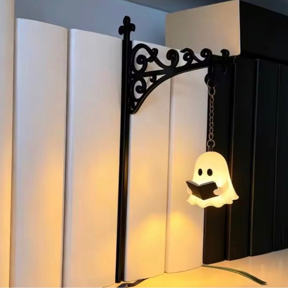 Charming Black Ghost Book Wall Light - Decorative Home Wall Decor